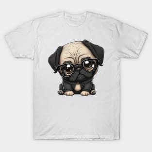 Sweet cute Cartoon Pug T-Shirt